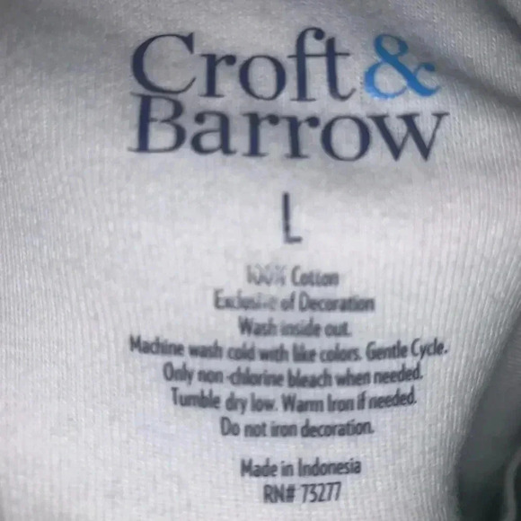 Croft & Barrow Boat Neck Short Sleeve Bicycle Top - Picture 3 of 4
